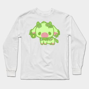 flower field cow Long Sleeve T-Shirt